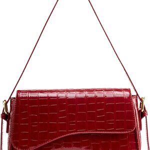 Women Small Shoulder Bag Purse Tote Clutch Crossbody Zipper PU Leather